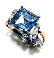 Ring Donna Oro Woman Acquamarina in White Gold Acquamarina ACM460